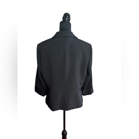 Black Label by Evan Picone Charcoal Gray Tailored Blazer Size 14 - Picture 4 of 9